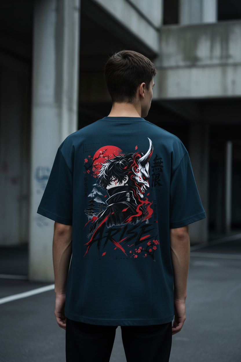 ARISE Japanese Streetwear T-Shirt | Ridavé