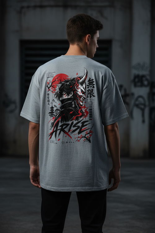 ARISE Japanese Streetwear Oversized T-Shirt | Ridavé