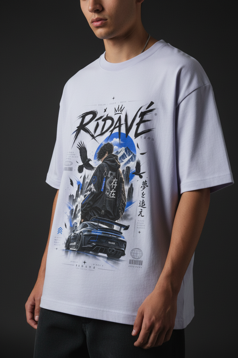 URBAN DRIFT Japanese Streetwear Oversized T-Shirt